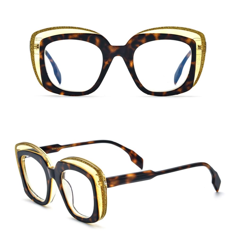 Lunettes Vintage Transparentes Pour Femme - Monture Plastique, Style Rétro Élégant