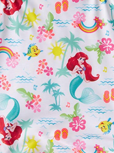 Toddler Girls The Little Mermaid Ariel One Piece Swimsuit - 2T White #TOP2