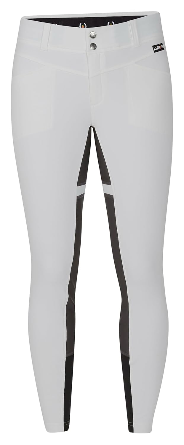 Kerrits Womens Crossover II Full Seat Riding Breeches Lightweight Durable Year Round Horse Riding Pants with Pockets