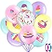 60 Pack Ice Cream Party Balloons Decorations, 12 Inch Sprinkles Party Confetti Latex Balloons for Kids Sweet Summer Ice Cream Birthday Party Baby Shower Supplies