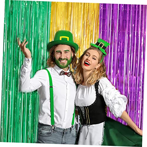 Cortina de borlas puerta fiesta y guirnalda nupcial para transformar la decoración del muro 5