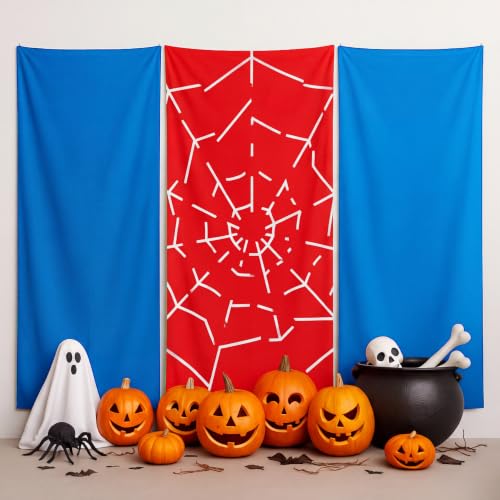 Boao 3 Pcs Spider Backdrop Birthday Decoration, Red and Blue Splicing - image 7