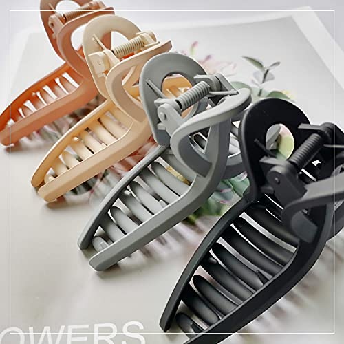 Nalodu 4.3 Inch Hair Claw Clips Large No Slip Big Matte Jaw Butterfly Clip For Thin Fine Thick Hair Women thumb #3