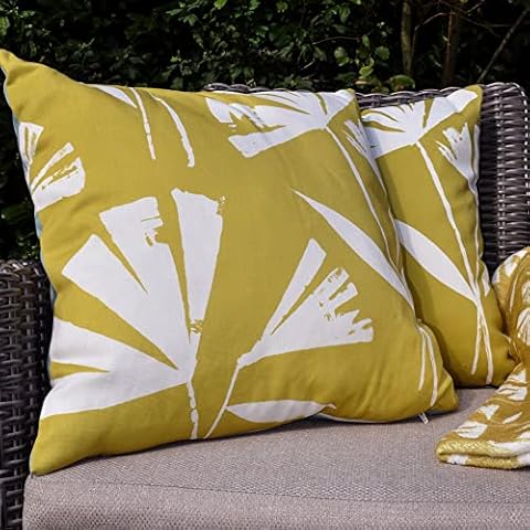 Fusion Teal & Ochre Weatherproof Cushion Cover