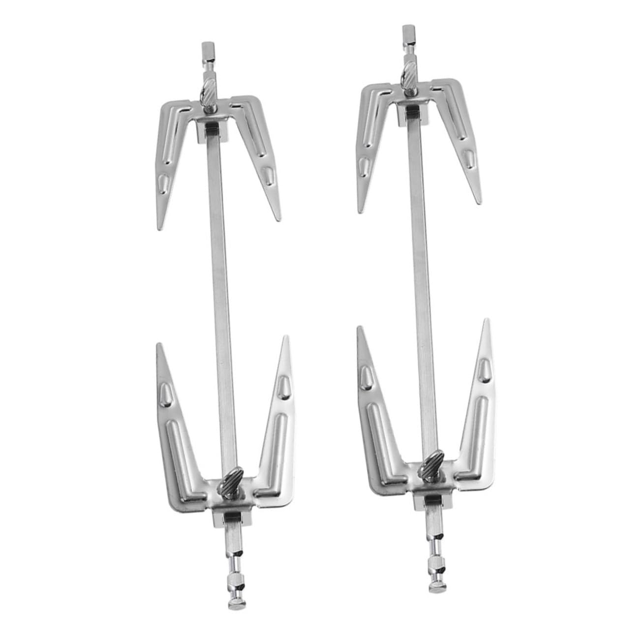 Forchette Rotanti 2 Pezzi per Pollo Arrosto in Acciaio Inox Accessorio per Forno e Griglia, Stabili e Facili da Riporre