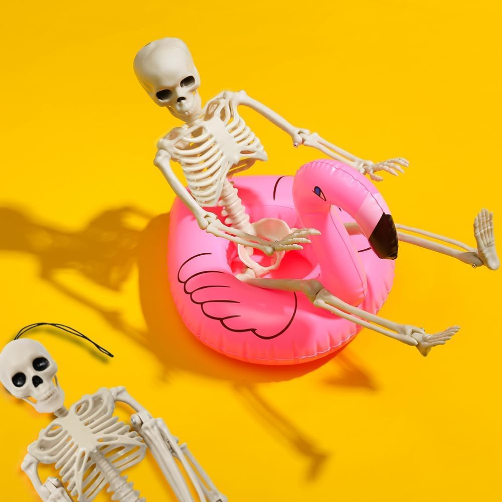 Mini szkielet, 40 cm, zestaw 5 szt., dekoracja na Halloween, akcesoria do nawiedzonego domu, straszne akcesoria na Halloween