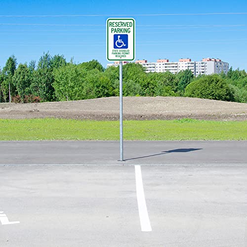 Panneau de parking handicapé Smartsign pour accès extérieur