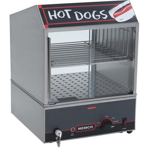 Nemco Food Equipment 150 Hot Dog Steamer, 7.5 Quart Capacity - 1 each