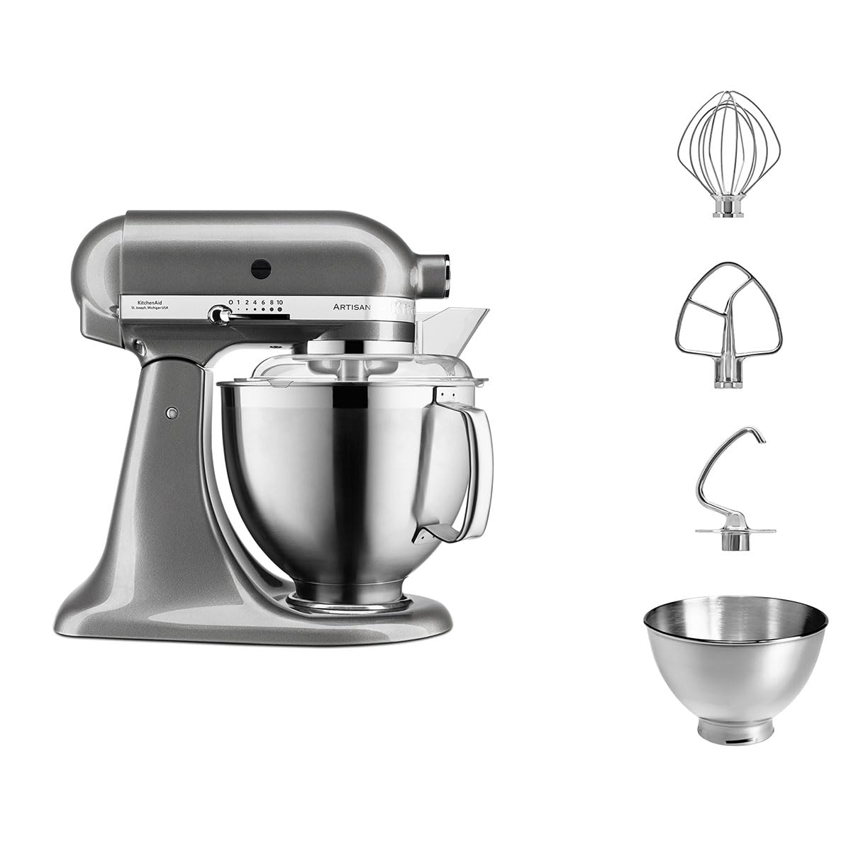 KitchenAid Artisan Mixer 4.8L Medallion Silver (5KSM185PSBMS