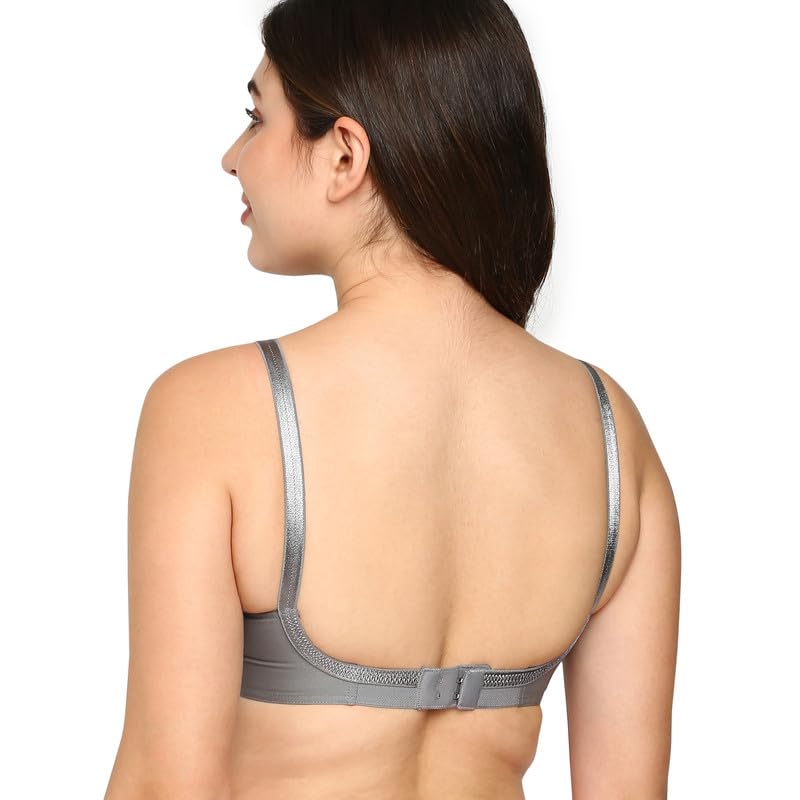 Image of BLOSSOM Priyasajini Women's Full Coverage 100% Woven Cotton Single Layer Round Stitch Non Padded Wirefree Conical Cup Everyday Bra