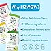 H2wOw Water Enhancer Drops ORGANIC & Natural Extracts of Real Fruit - a Hint of Organic Stevia - 2.1oz bottles Variety 4 Pack