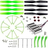 XiaoPengYo Spare Parts Motor + Propeller Protection Frame + Landing Skid + Blade Cover + Gears Compatible for Syma X5H X5HC X5HW X5HC-1 X5HW-1 X5HW-I Quadcopter