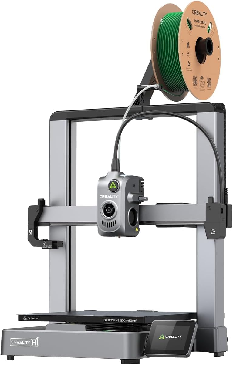 Creality Hi (A) Impresora 3D Multicolor Nuevo, 500mm/s Alta Velocidad Impresión y Consumibles de Identificación Automática RFID, Nivelación Automática, Más Grande 260x260x300mm