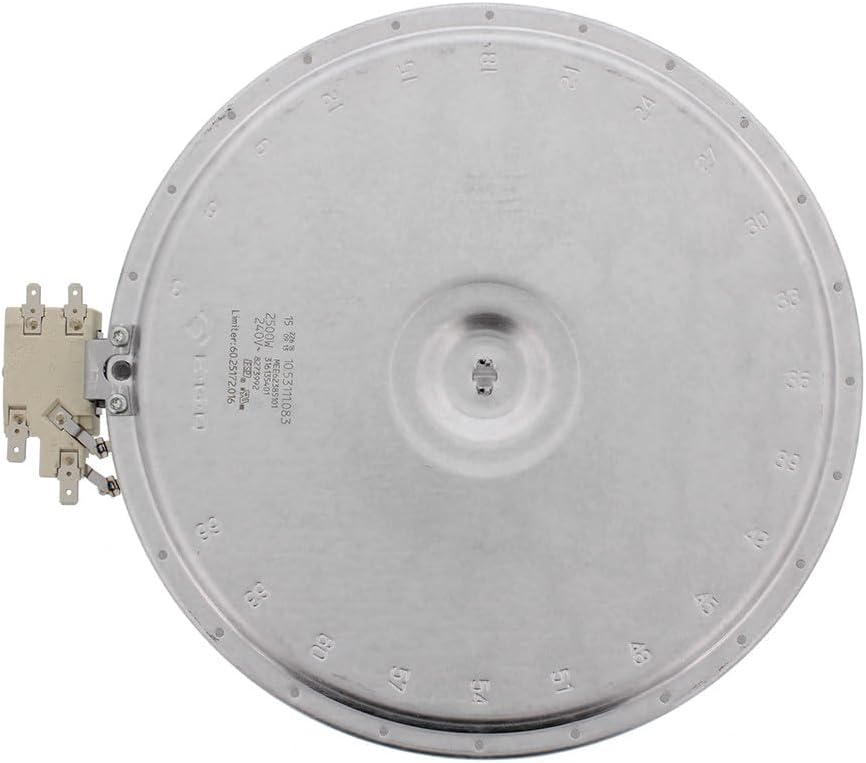8273992 9" Glass Top Range Surface Element, 3500W 240V Burner Heating Replacement, Fits 316135401 AP4416812 PS2361362