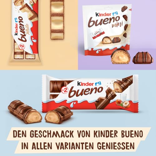 Ferrero kinder bueno White – Schokoriegel mit weißer Schokolade – 30 Packungen mit je 2 Einzelriegeln (30 x 40 g) 4
