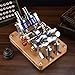 KAIJIENOO® | 4-Cylinder All-Metal Hot Air Stirling Engine Model Kit,Fully Geared,Low Noise, Precision CNC Parts, Pre-Assembled Sterling Engines for STEM Teaching & Office Stress Relief