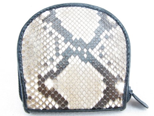 Genuine Python Snake Skin Leather Zip Around Coins Purse Wallet Pouches3
