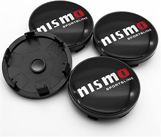 60mm Wheel Center hub Modification Cover NISMO Rim Badge Cover car Accessories for Nissan- Juke Tiida Teana GTR GTR 350Z 370Z (Color : B)