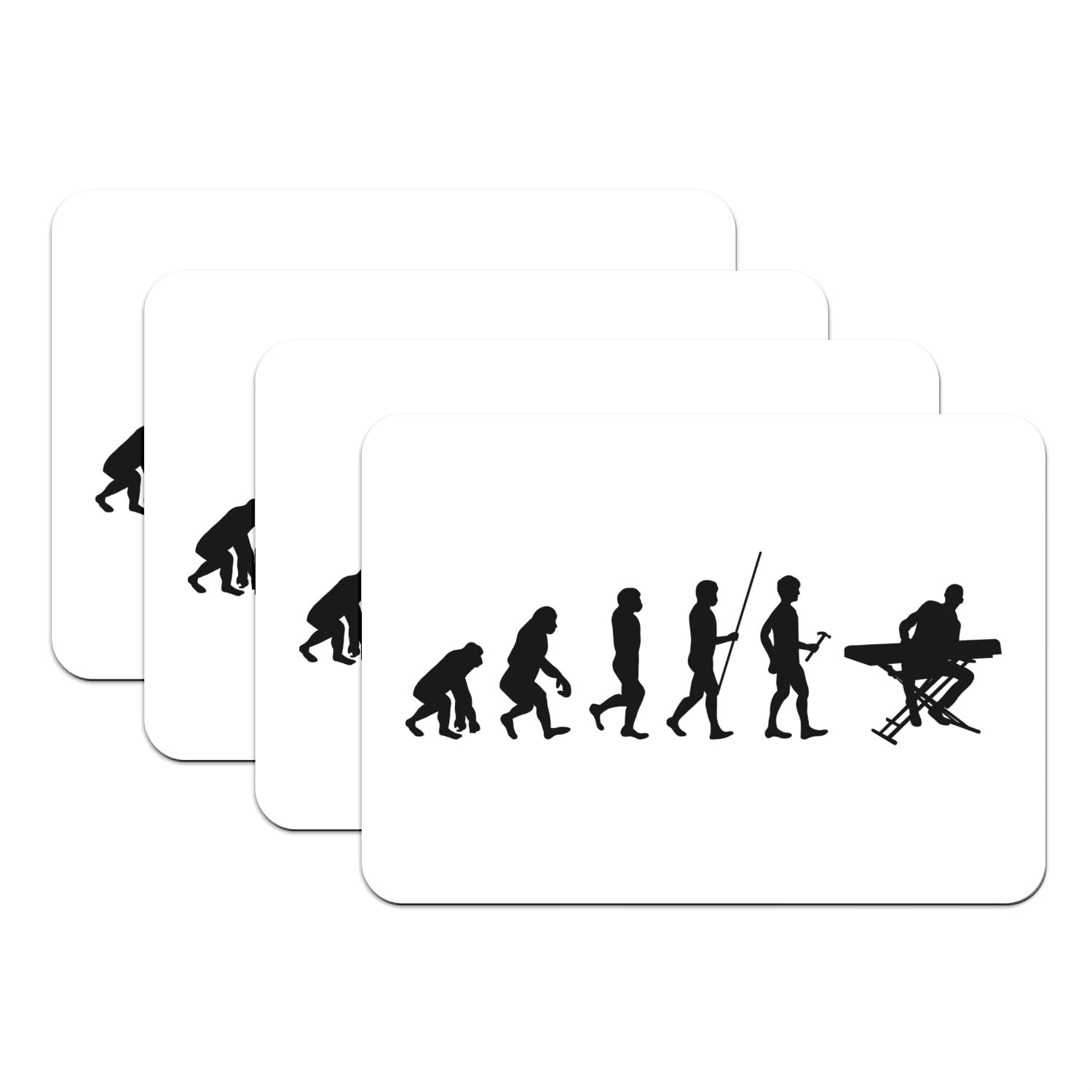 Sets de table antidérapants lot de 4 grands formats piano motif musique
