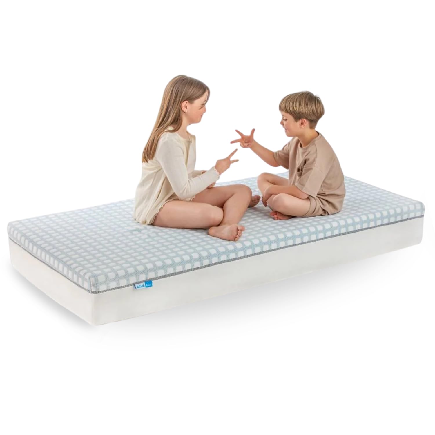 Ecus Kids, Colchón Infantil Care Ultimate Junior 90x200, Muelles Ensacados, Extra Transpirable, Firmeza Adecuada, Tejido Xtra-Cool, Altura 19 cm