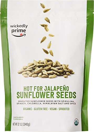 Wickedly Prime Organic Sprouted Sunflower Seeds, Jalapeรฑo, 12 Ounce