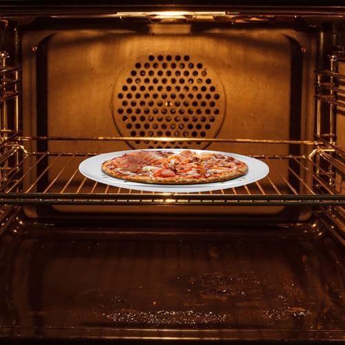 MUCKLILY Durable Stainless Steel Pizza Tray 12-Inch Perforated Pan for Oven Use, Ideal for Baking Cakes and Hosting Gatherings - Image 3