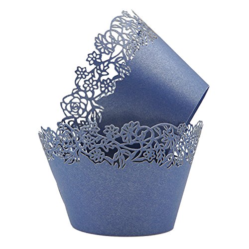 Denim Cupcake Liners. Cupcake Wrappers Pack of 50 Deep