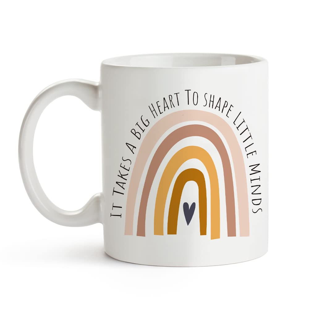 Fatbaby Teacher Coffee Mug It Takes A Big Heart To Shape Little Minds Teacher Appreciation Gifts Teachers Day