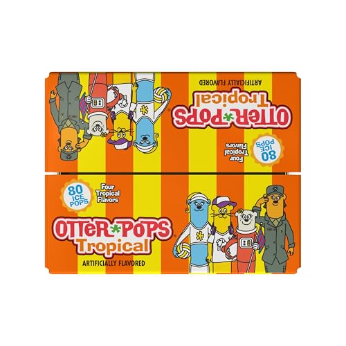 Image of Otter Pops, Tropical Assorted Freezer Pops, 1oz Freeze Pops in Six Zippy Flavors, 80 counts