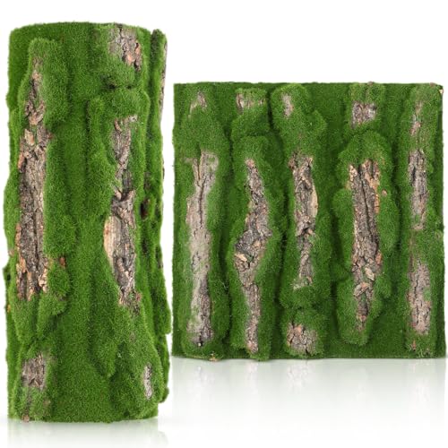 Suncalla Artificial Moss Bark 11.8 x 11.8 inches Tree Plants Bark DIY for Tree Collar Sewer...