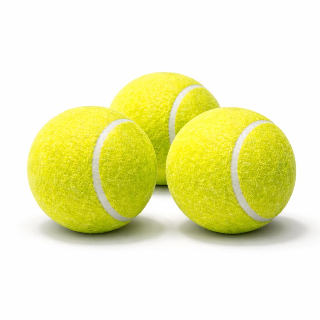 Lightweight Tennis Cricket Balls | Soft Rubber Training Balls with High Bounce & Long Durability | Fluorescent Green | Pack of 3, 6 & 12 (Pack of 3)-image-15