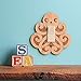 Octopus Light Switch Plate Cover (Rocker Paddle Style) - Handmade Wooden Nautical Nursery Decor
