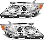 Torchbeam Replacement Headlight Assembly for 2010-2011 Camry, Projector Headlights lamps Driver and Passenger Side, OE# 8111006520 / 8115006520