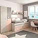 Habitdesign Cama Nido + 2 cajones y Estante, Cama Juvenil, Modelo Nube,...