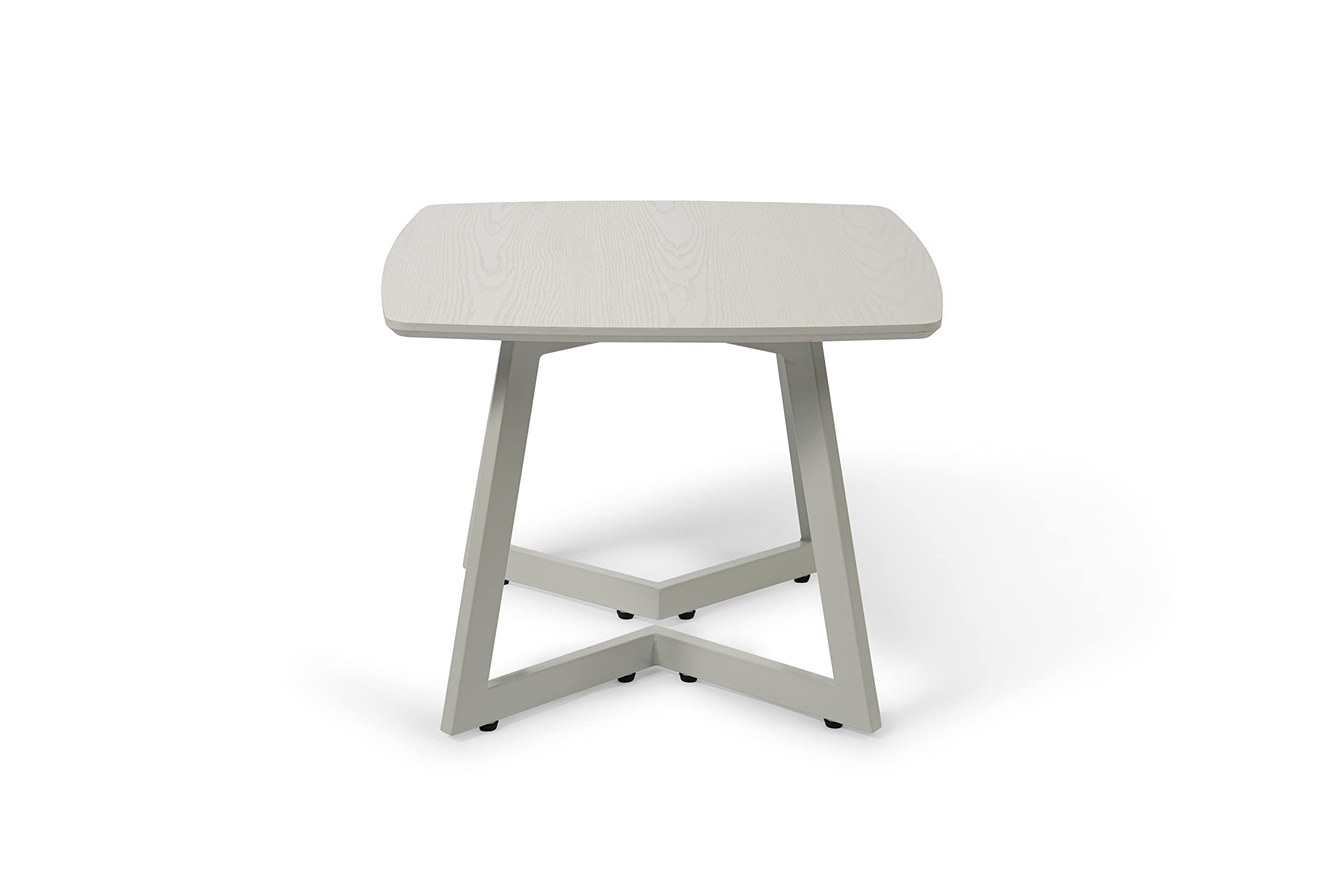 M2 Kollektion Tibet 1 tavolino in metallo, bianco, 60x46x60