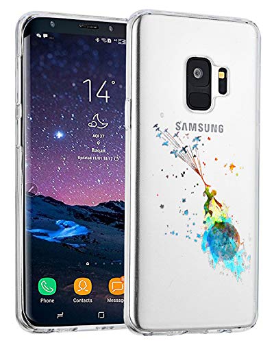 AIsoar Samsung Galaxy S9 Coque, Housse Protection Mignon Premium TPU Silicone Bumper Etui [Liquid Crystal] Ultra Mince Transparent/Exact Fit/Souple pour Samsung Galaxy S9 (Prince) Cover