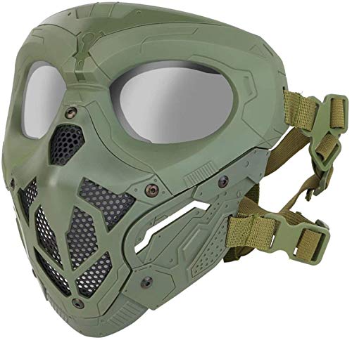 Masque de protection tactique airsoft integral avec sangle pour eviter les chocs au visage