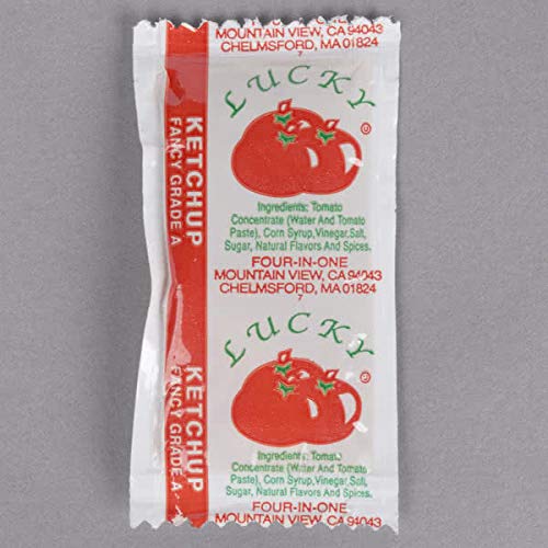 BWS Ketchup 7 Gram Portion Packets, Case of 500