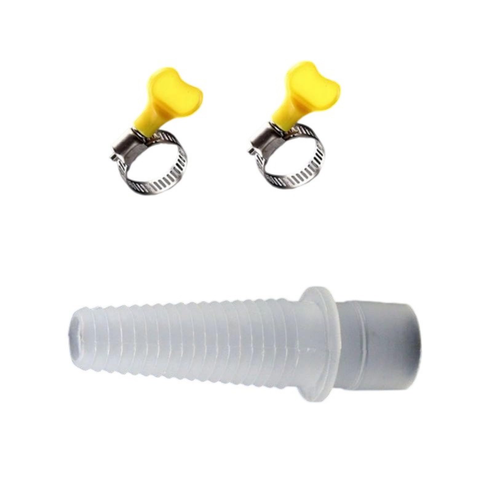 Msioytog 1 Connector 2 Clamps Air Conditioning Drain Hose Portable Leakproof Drain Hose Set Pipe Replacement With Connector Clamp Air Conditioning Water Outlet Adapter
