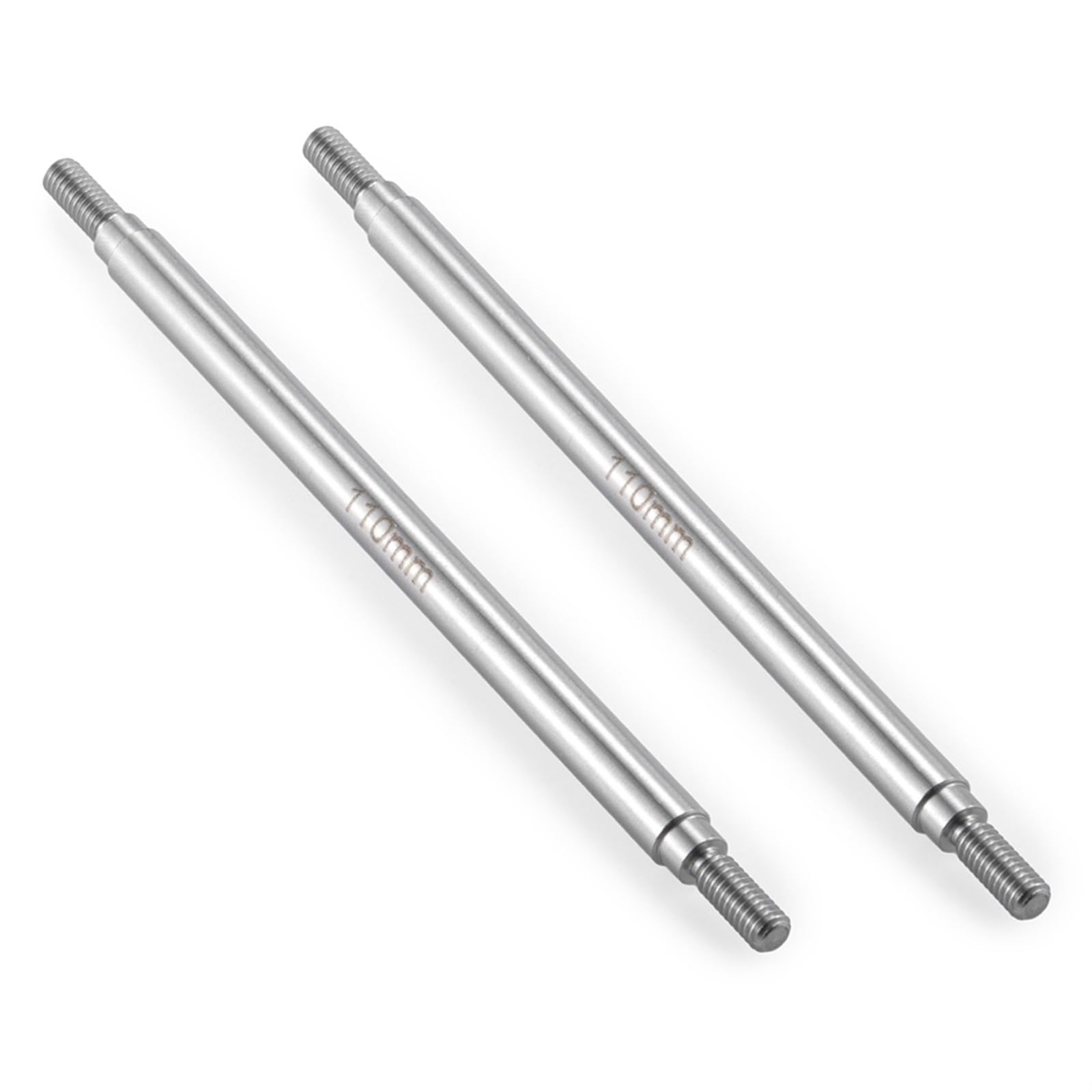 RC Upgrade Accessories for Axial for SCX10 CC01 F350 D90 for TRX-4 TRX-6 1/10 50-155mm Metal Link Rod 6.0mm M4 Decoration Replacement RC Car Parts Accessories(6x110mm 2Pcs)