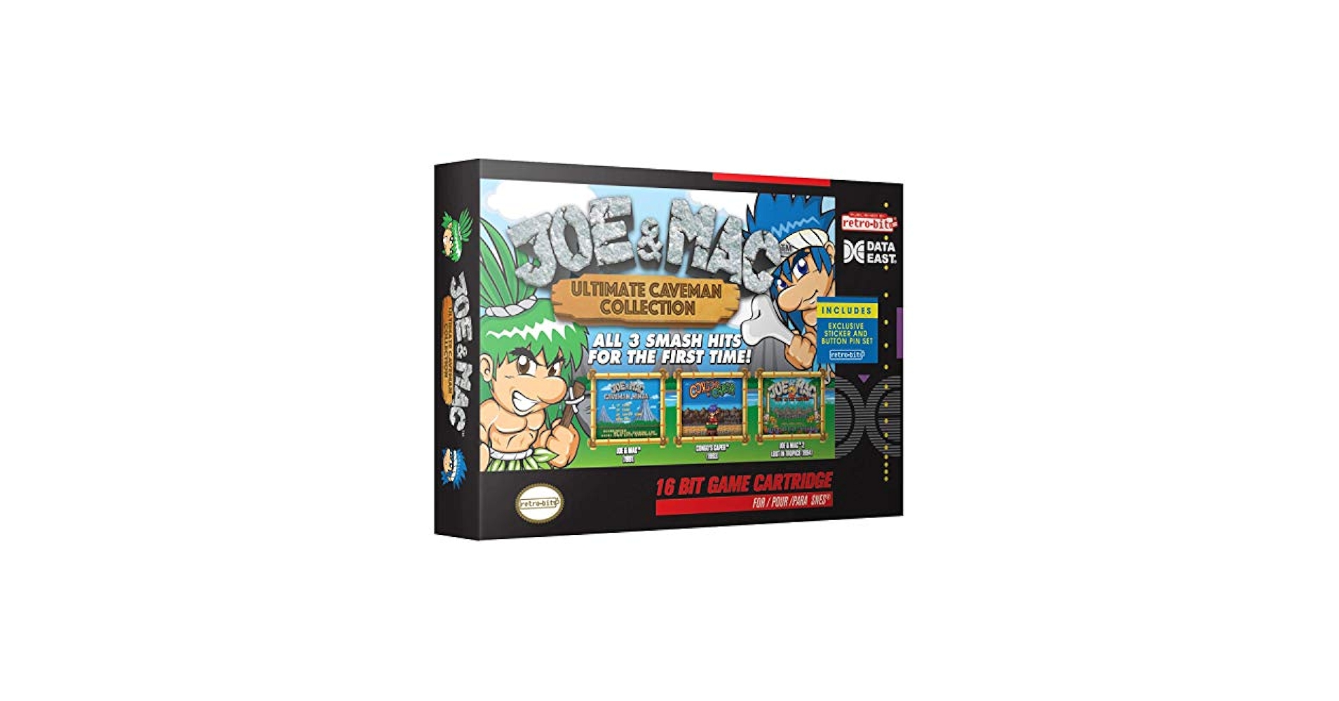 任天堂 - Nintendo　snes  joe&amp;mac北米版　スーパーファミコン Amazon.com: Retro-Bit Joe & Mac: Ultimate Caveman Collection