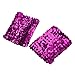Miutii Fashion Sparkling Sequins Stretch Arm Cuffs Performance Rave Dance Costume for Men Women Rose One Size