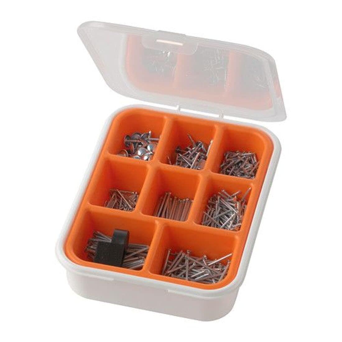 IKEA FIXA 550-Piece Wood Screw Set, Assorted Hooks and Screw Eyes with Driver, Orange/White, 18 x 14 x 5 cm-picture-20