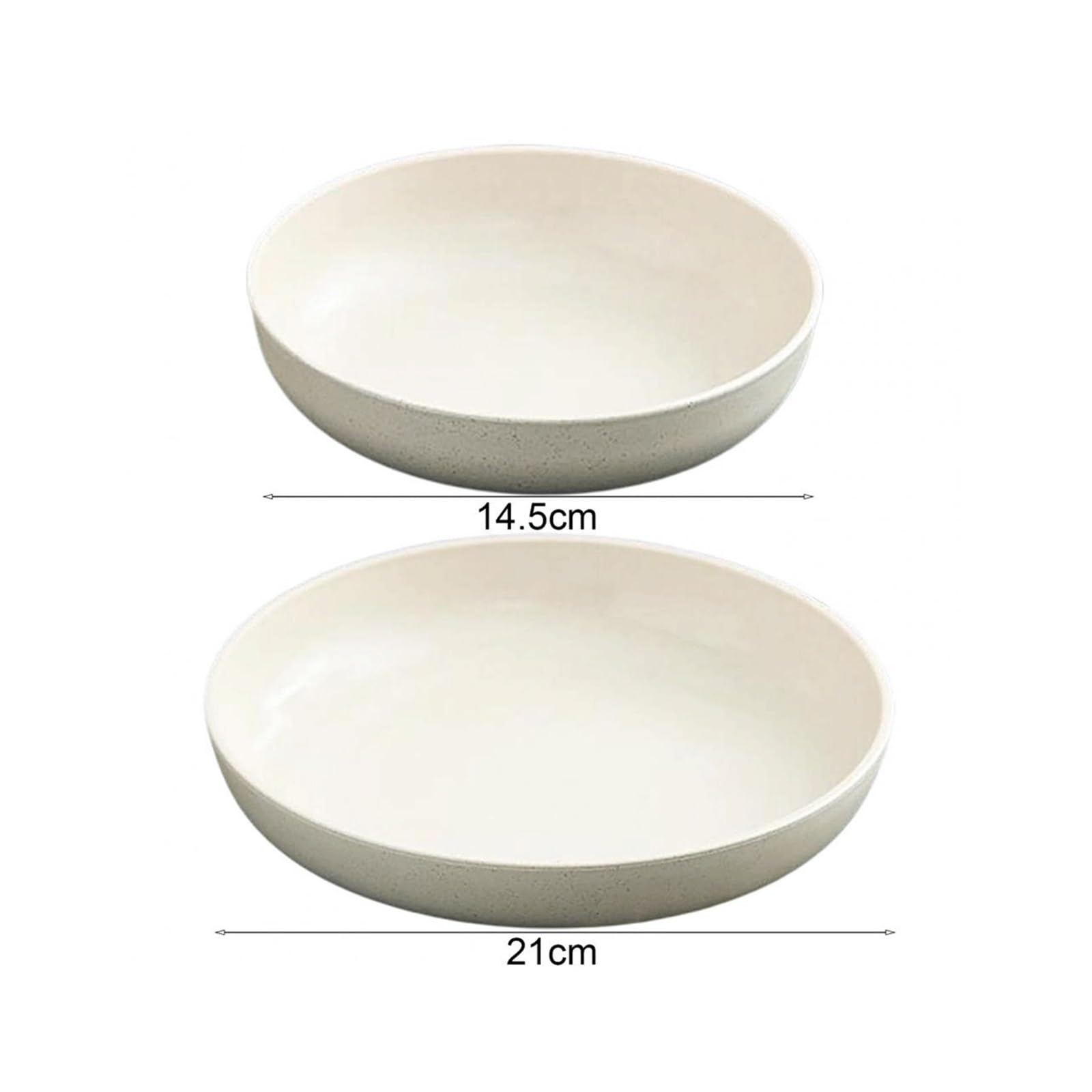 ULTRAWAVE Piatto da Cena Piatto Piano Rotondo Piatto Piano in plastica Piatto Piano Piatto Frutta Piatto Snack Piatto Piano Riutilizzabile Stoviglie da Cucina Piatti Piatto (Color : A, Size : 21cm)