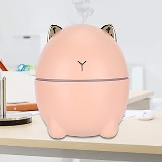 Humidificateur, diffuseur d'arômes, mini humidificateur 200 ml diffuseur d'aromathérapie en forme de chat mignon pour huile essentielle, USB diffuseur d'air aromatique brume humidificateur hydratant r