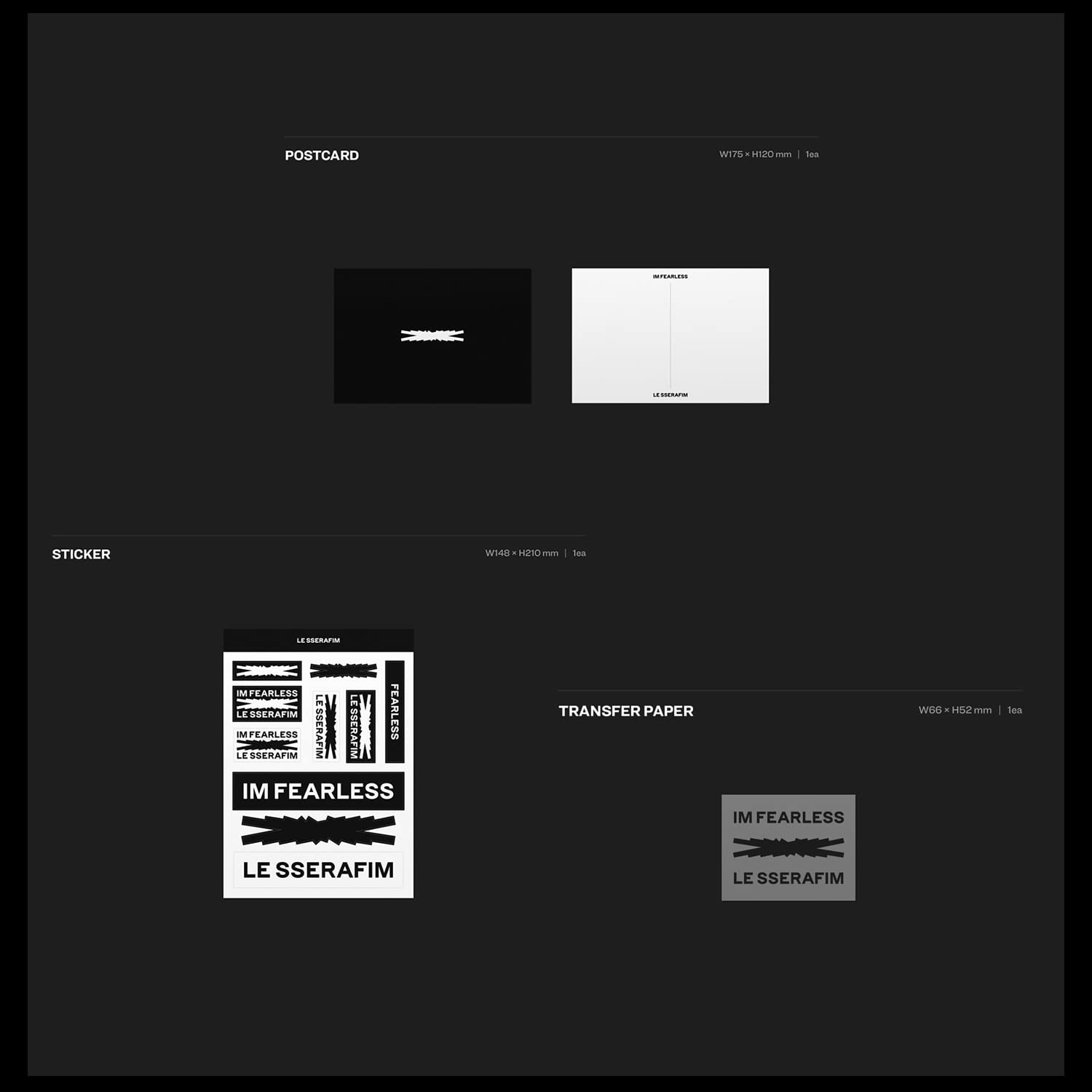 直筆サイン入りLE SSERAFIM FEARLESS BLACK PETROL LE SSERAFIM - FEARLESS (Vol.1 BLACK PETROL) SIGNED ALBUM
