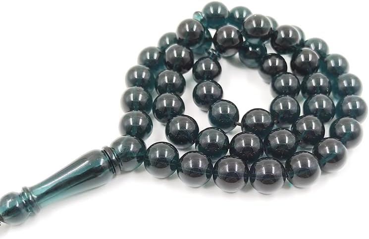 Miniatura 6 de ALBASHAN Blue Resin Tasbih Muslim 33 45 66 99 cuentas de oración Islamic Man's Green Accesorios joyería Misbaha Arab Bracelets