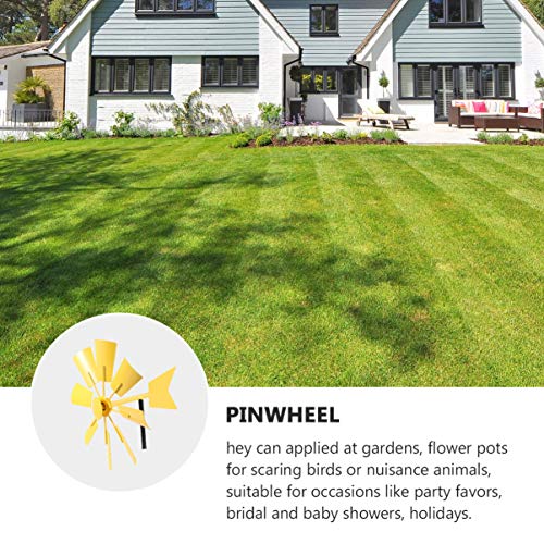 Hemoton Cata-Ventos de Jardim Cata-Ventos de Gramado Moinho de Vento de Metal Cata-Vento para Festa