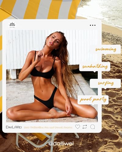 DaiLiWei Thong Bikini Sets for Women 2 Piece Brazilian Swimsuit Teens Bathing Suit Push Up Top Micro Bikinis Swim Suit 20254