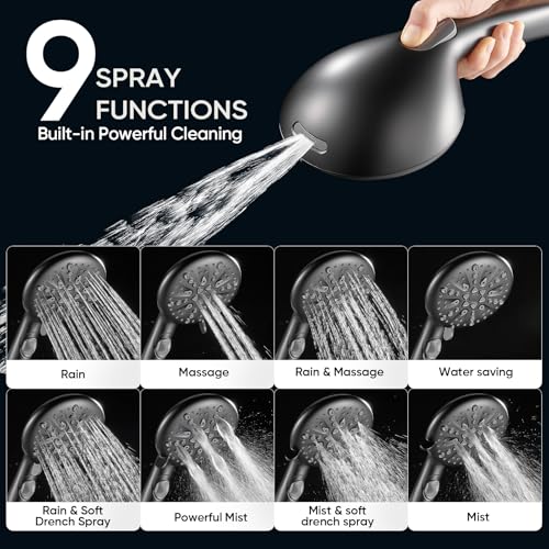 Support de douchette cobbe 122 pour un rituel de douche confortable